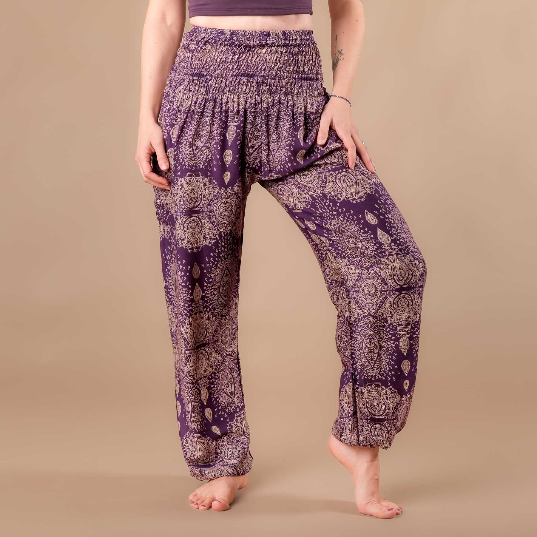 Pantalon de yoga harem Dream plum