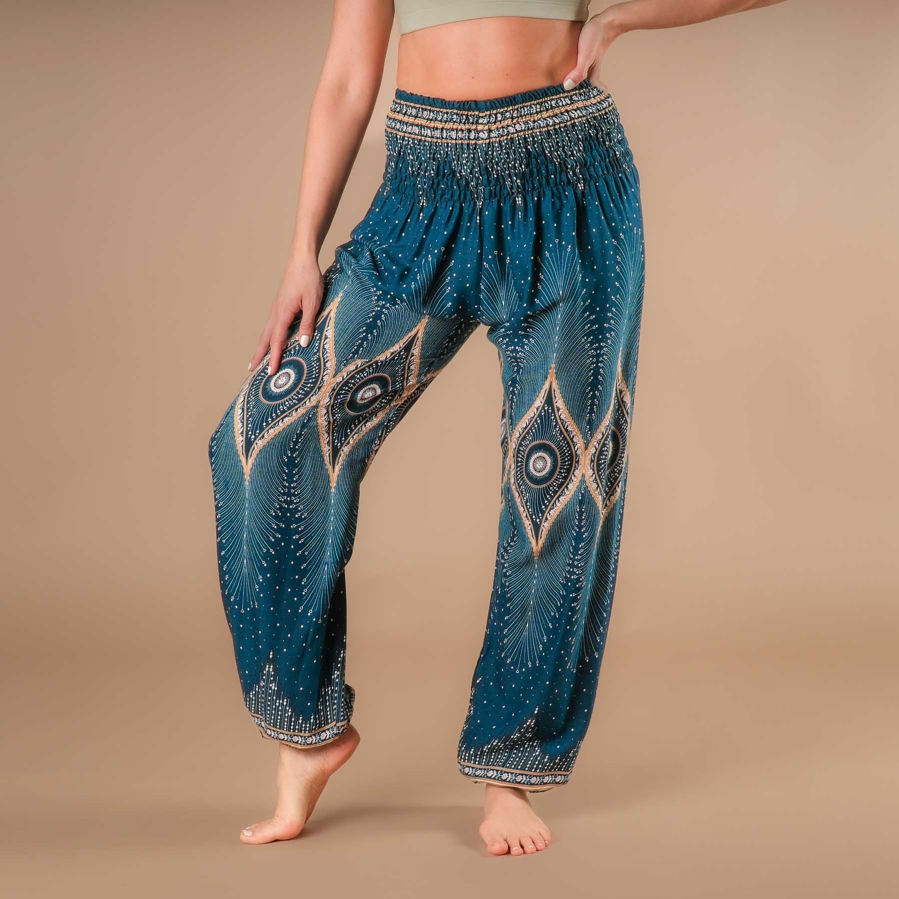 Yoga Haremshose Boho Pants Orient petrol