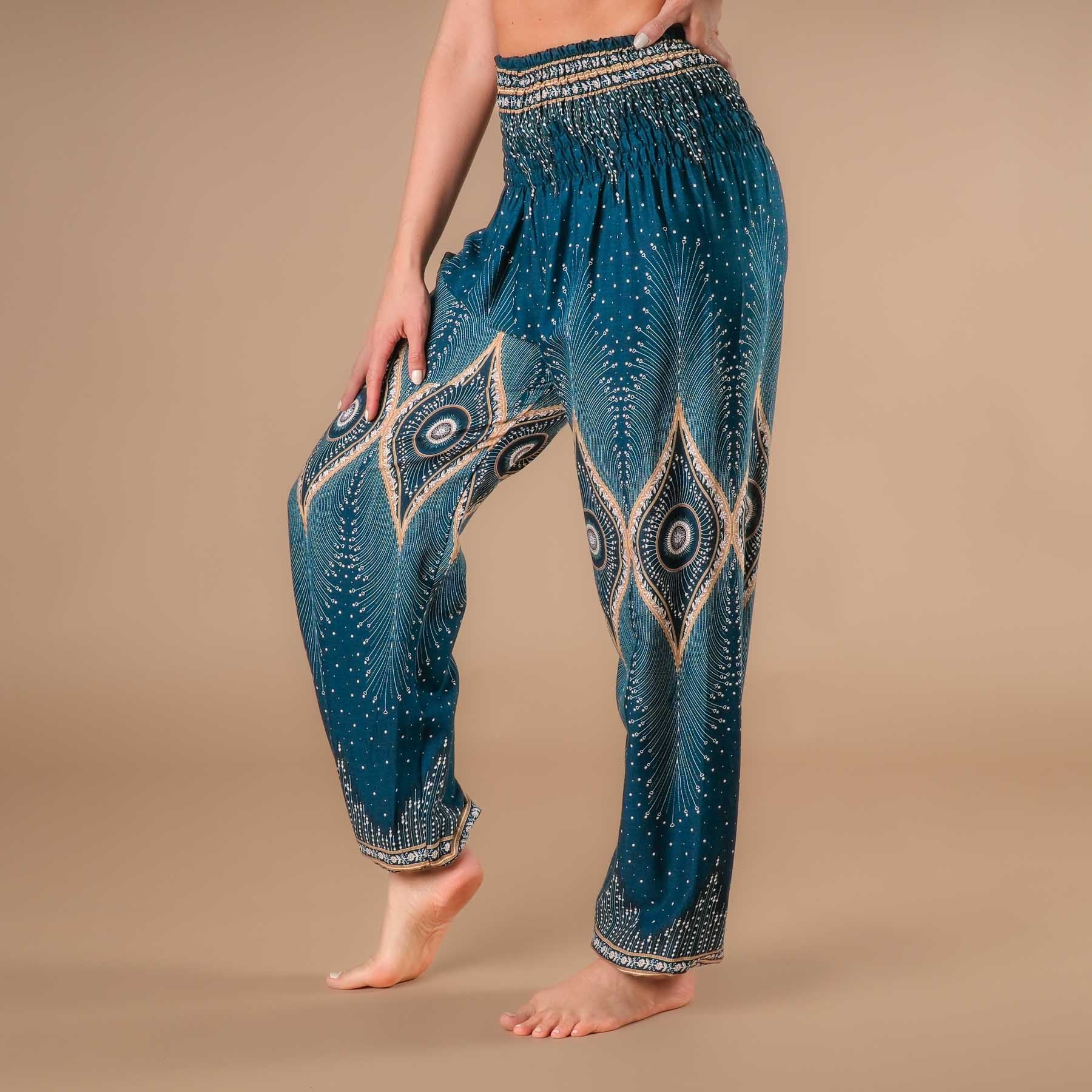 Yoga Haremshose Boho Pants Orient petrol