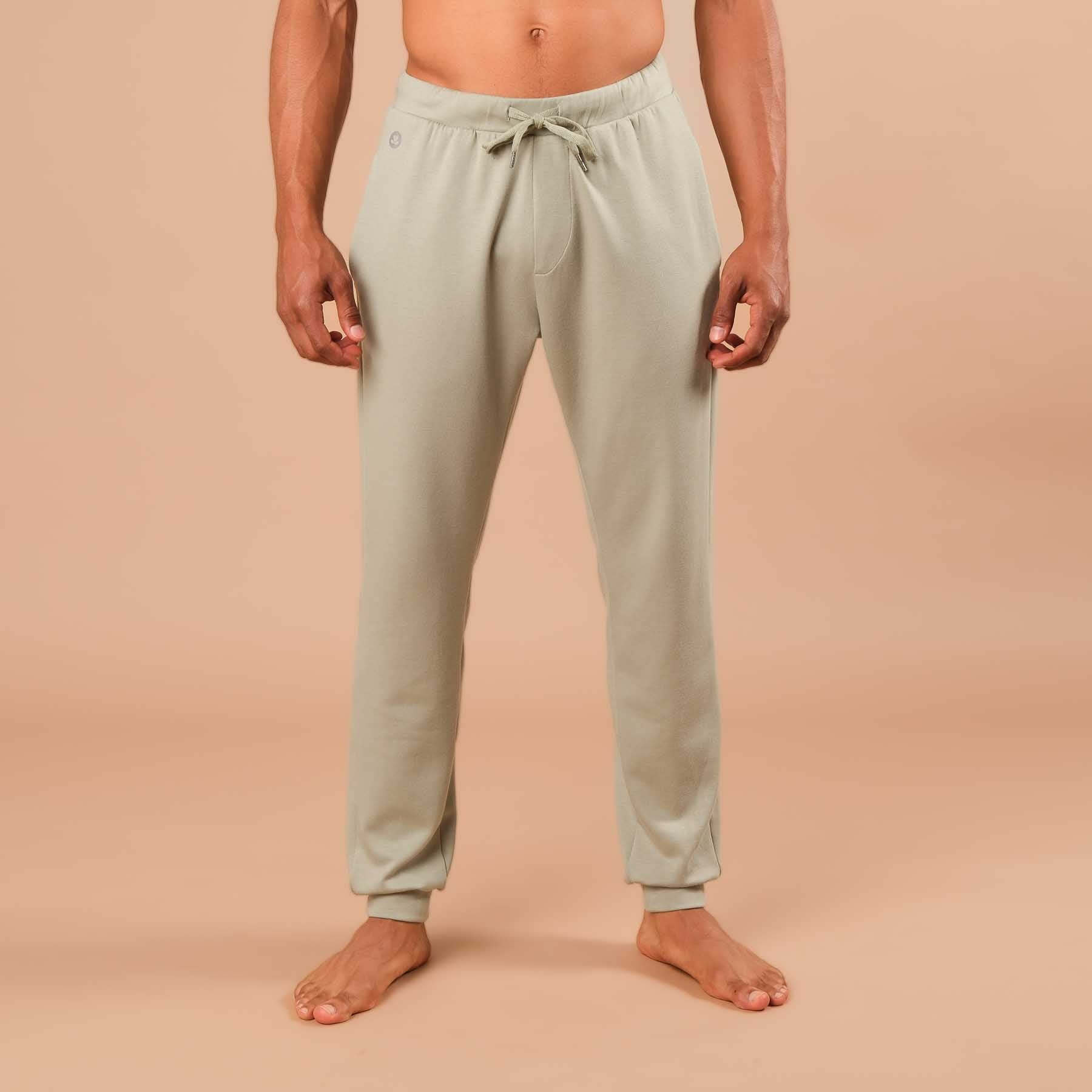 Herren Yoga Jogging-Hose Sweatpants jade-gruen