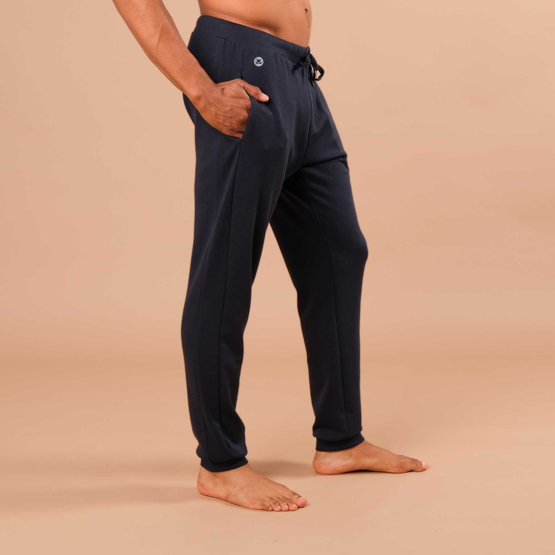 Herren Yoga Jogging-Hose Sweatpants navy