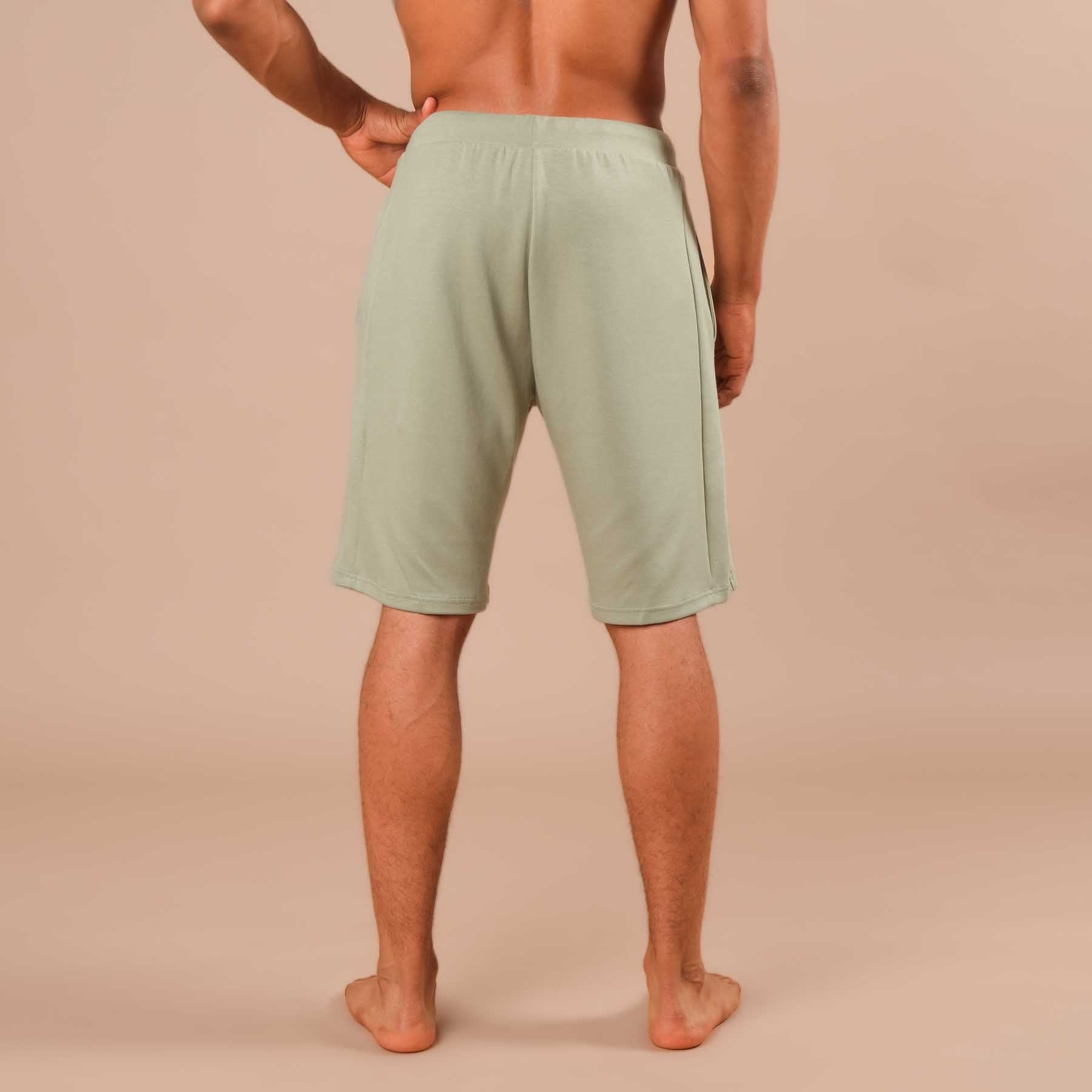 Herren Yoga Shorts jade-gruen