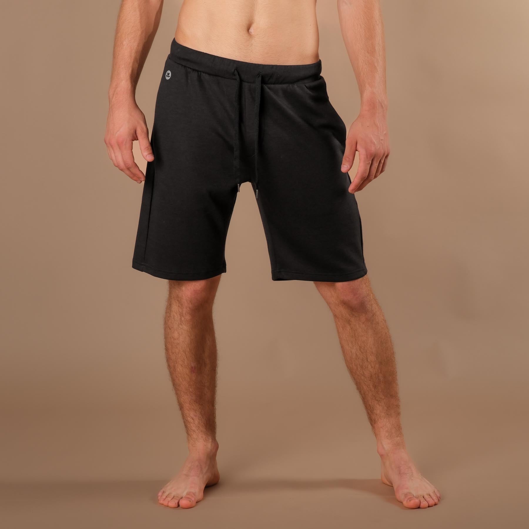 Herren Yoga Shorts schwarz