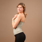 Yoga Tank Top Joy lang made in Switzerland jade-gruen