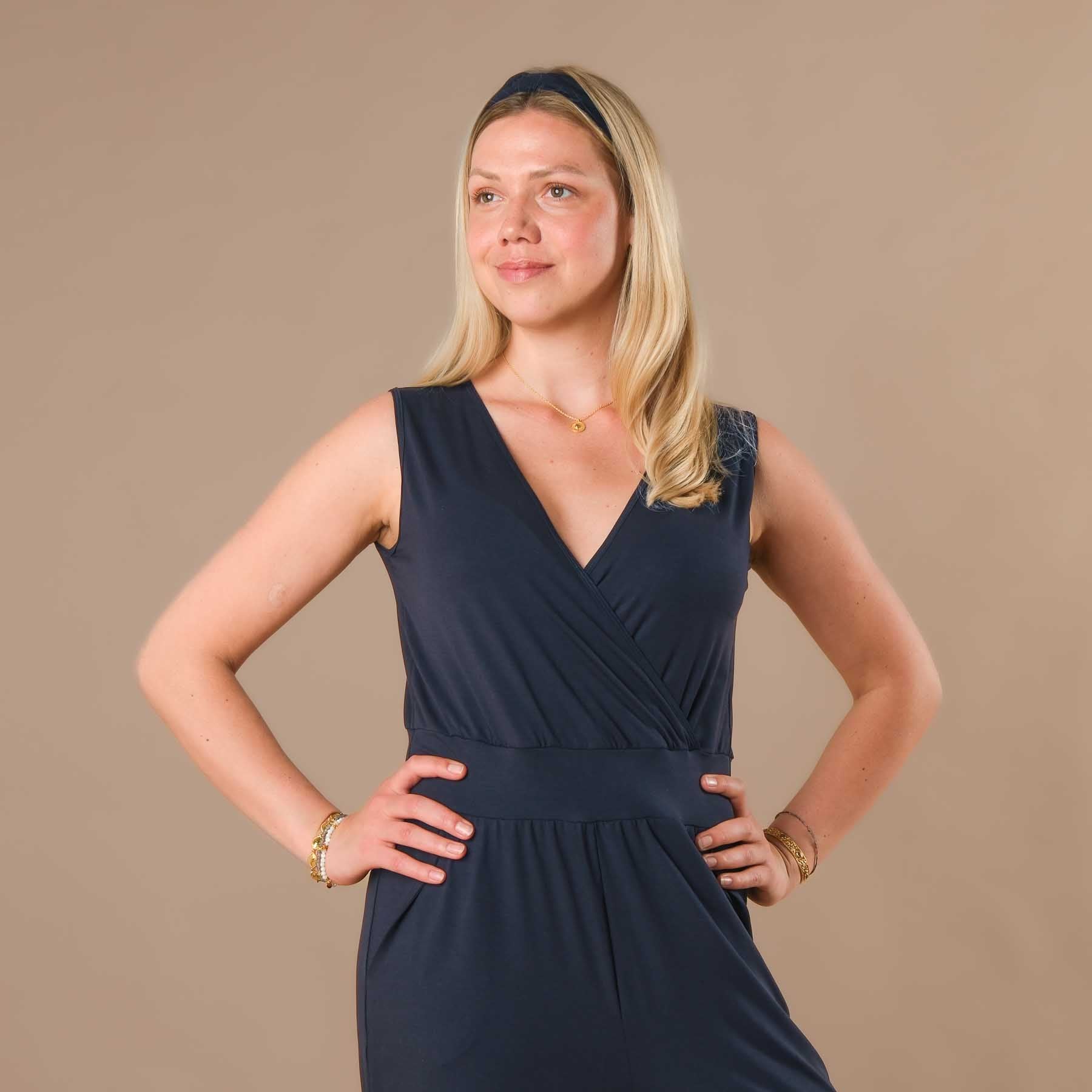 Yoga Jumpsuit Einteiler Swiss made navy