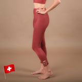 Yoga Leggings 7/8 Eco Mare in der Schweiz hergestellt aus recyceltem Econyl Stoff terracotta
