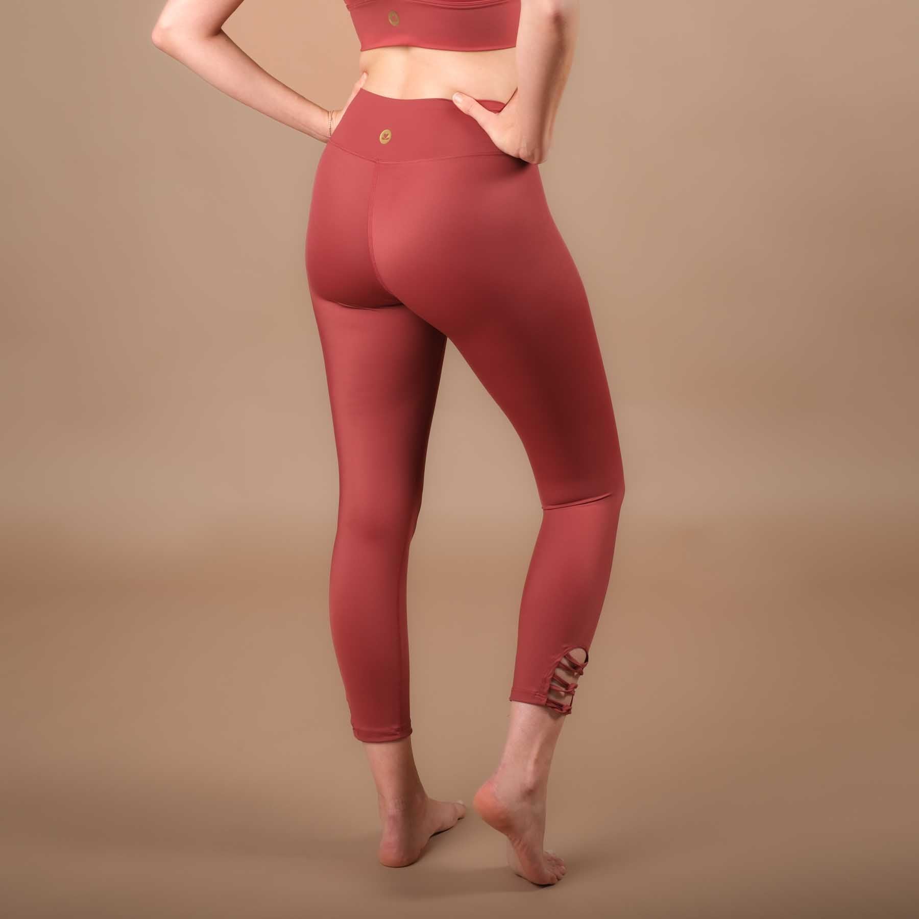 Yoga Leggings 7/8 Eco Mare in der Schweiz hergestellt aus recyceltem Econyl Stoff terracotta