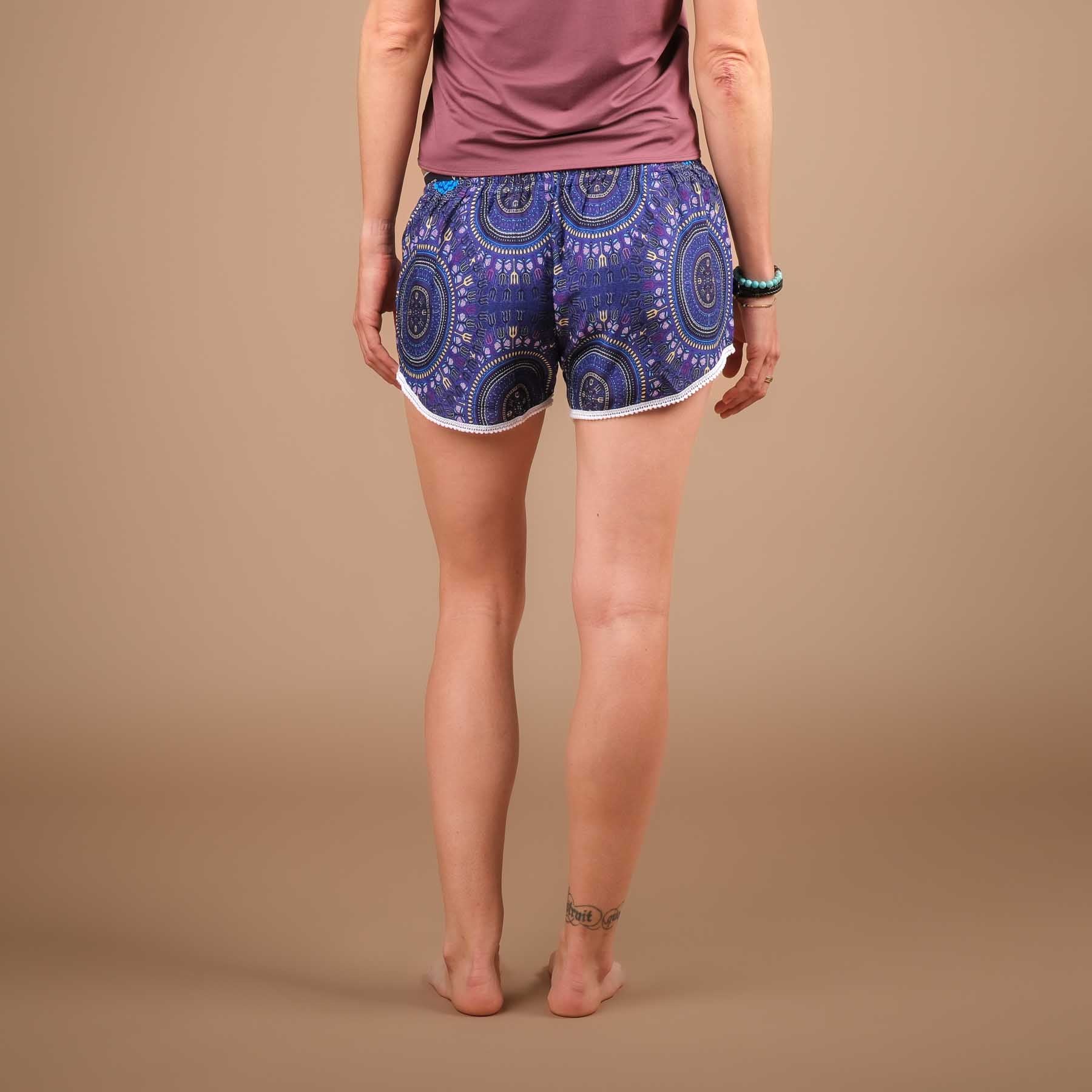 Yoga Pom Pom Shorts indigo