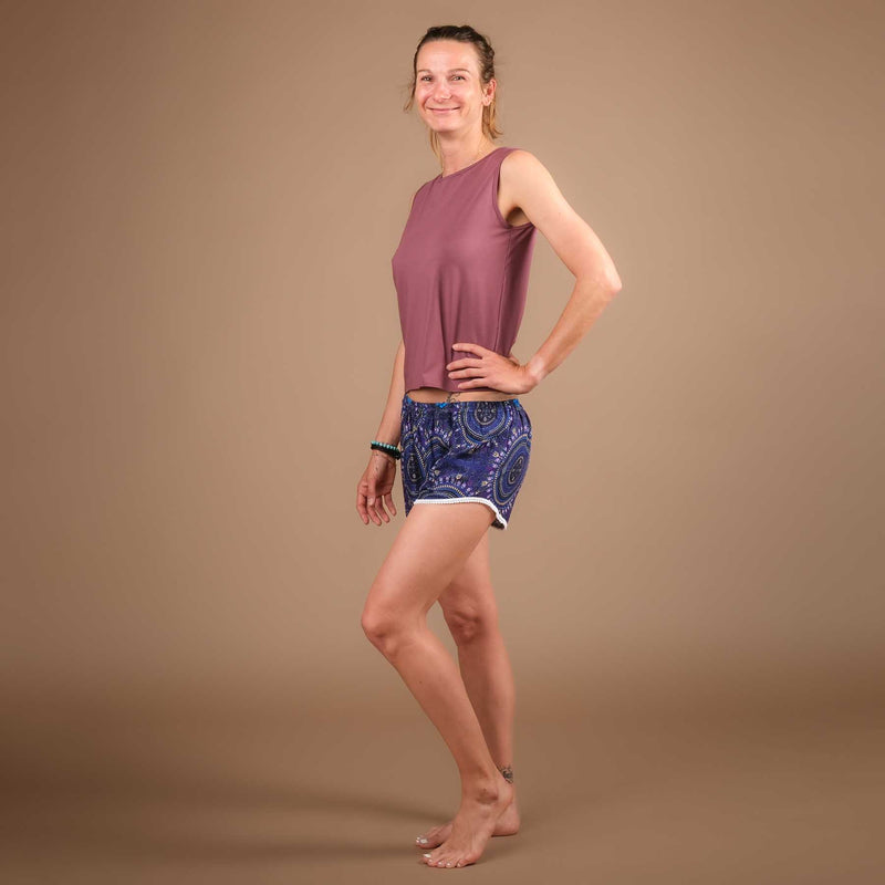 Yoga Pom Pom Shorts indigo