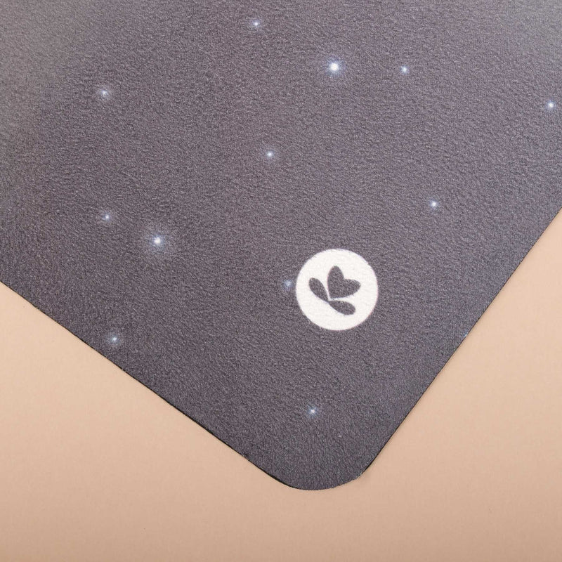 Reisematte - Yogatuch Stellar schwarz zusammenfaltbar und waschbar