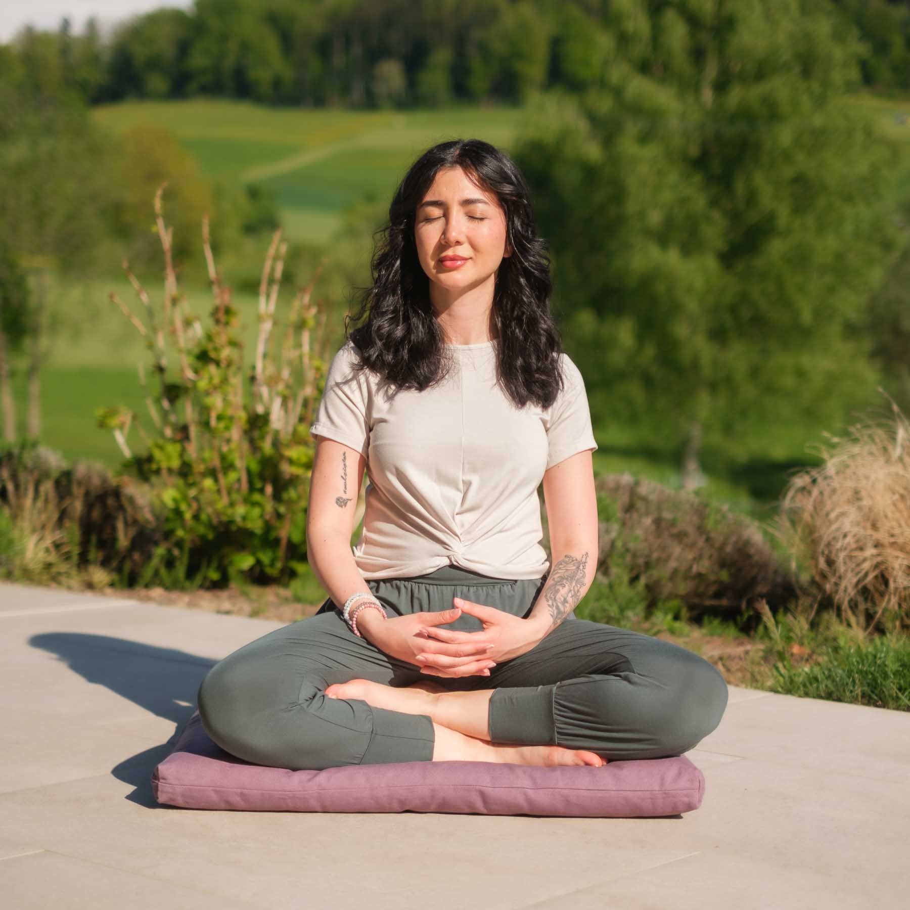 Yoga Schlingtop Classy kurzarm sand