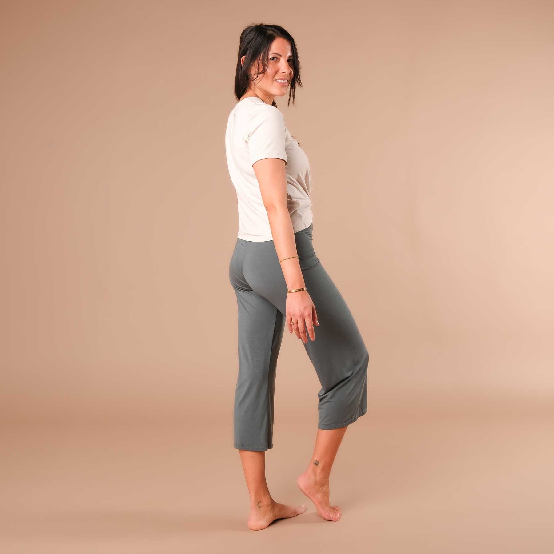 Yoga Schlingtop Classy kurzarm sand