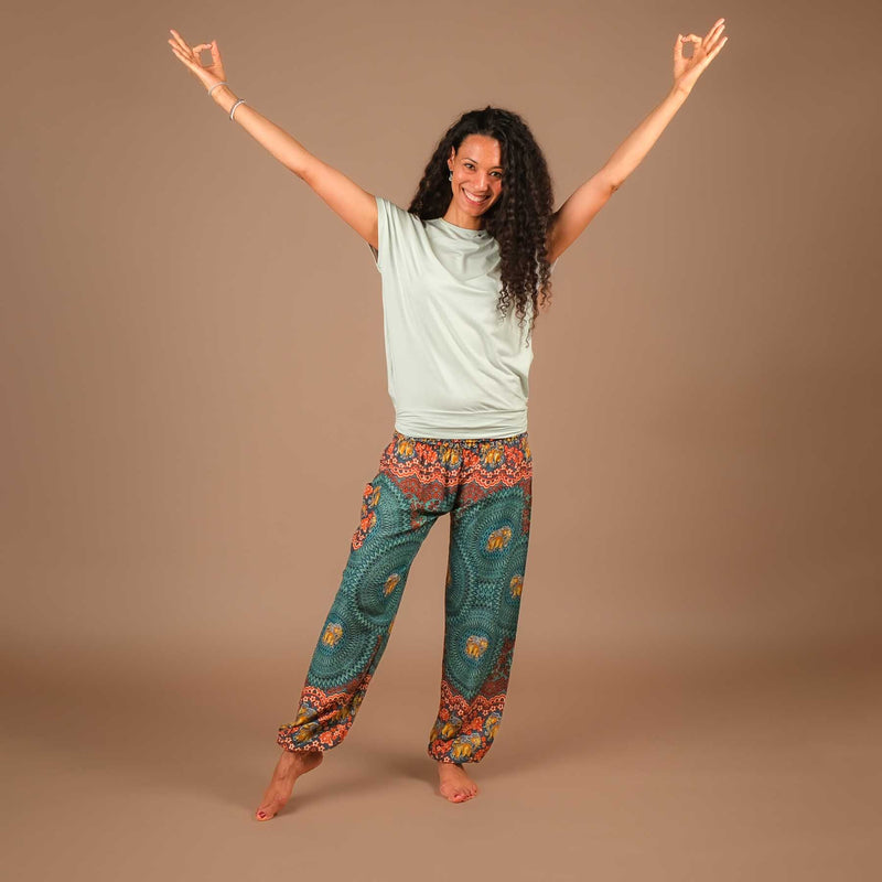 Yoga Shirt Comfy kurzarm nachhaltig in der Schweiz hergestellt mint