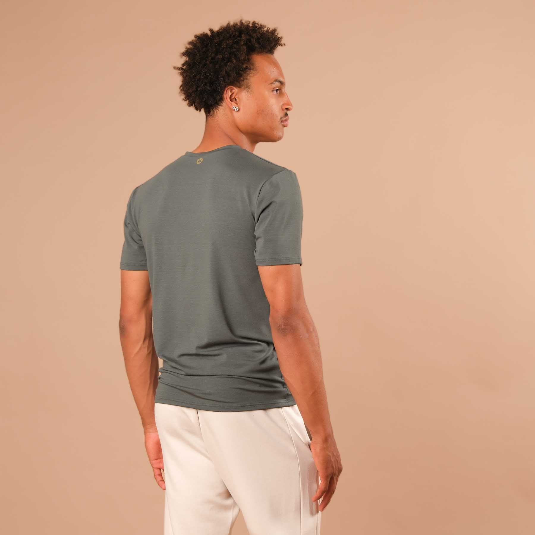 Herren Yoga Shirt Classy kurzarm smaragd