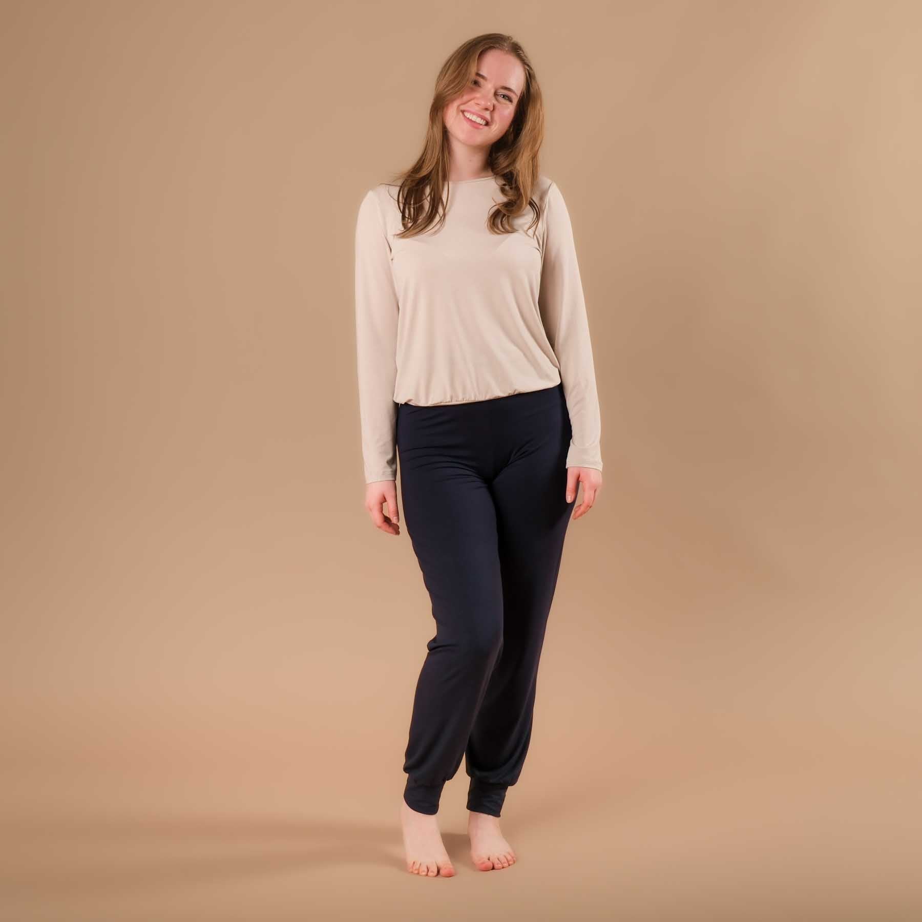 Yoga Shirt Comfy langarm sand