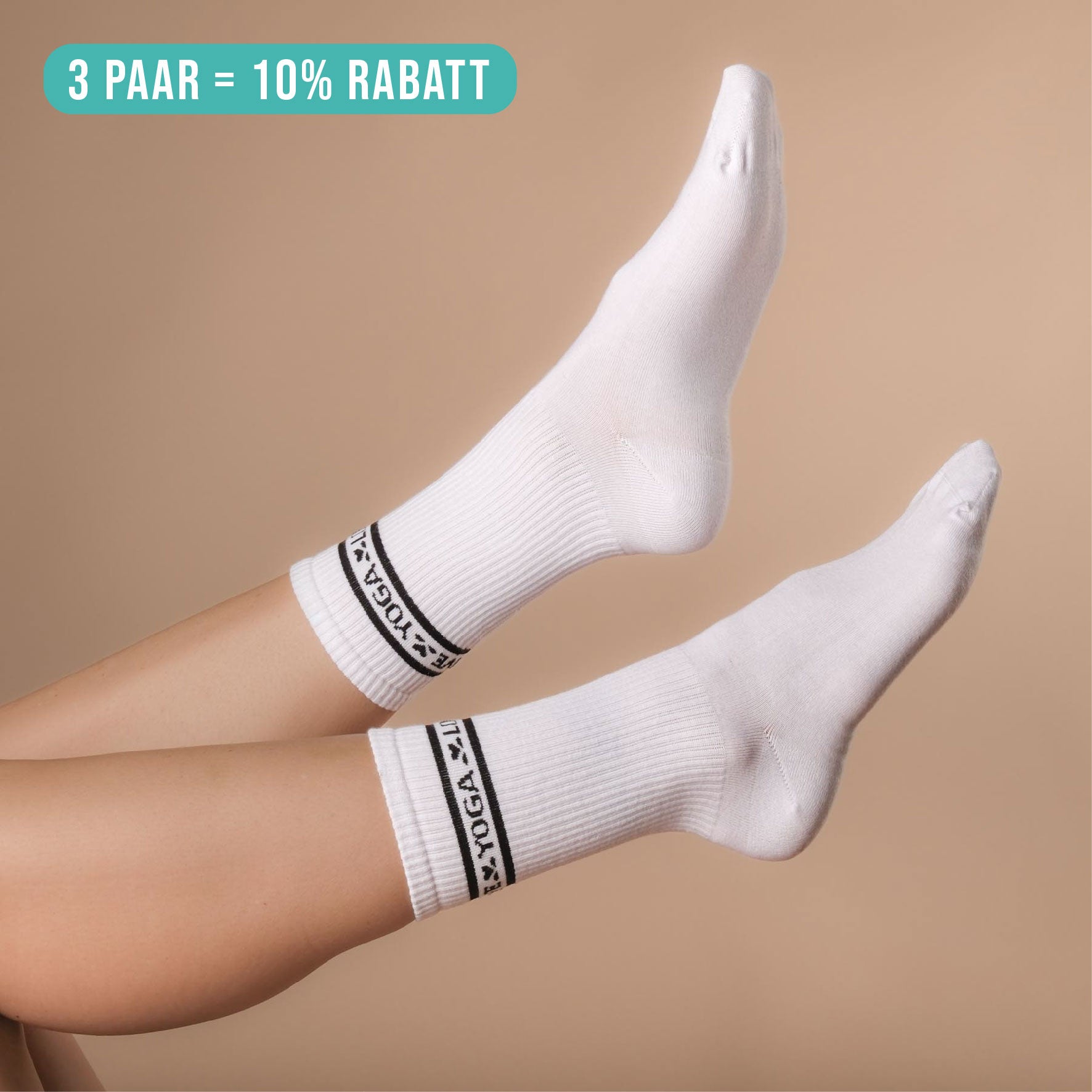 Yoga Socken - Sport Socken weiss