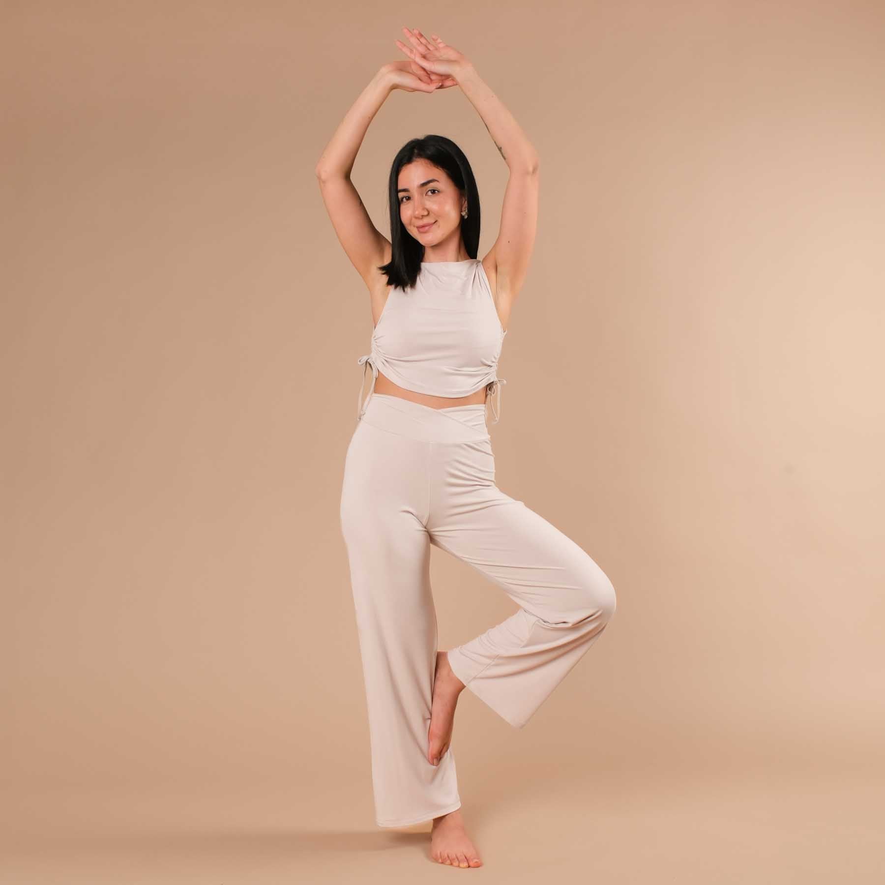 Yoga Crop Top Luna sand