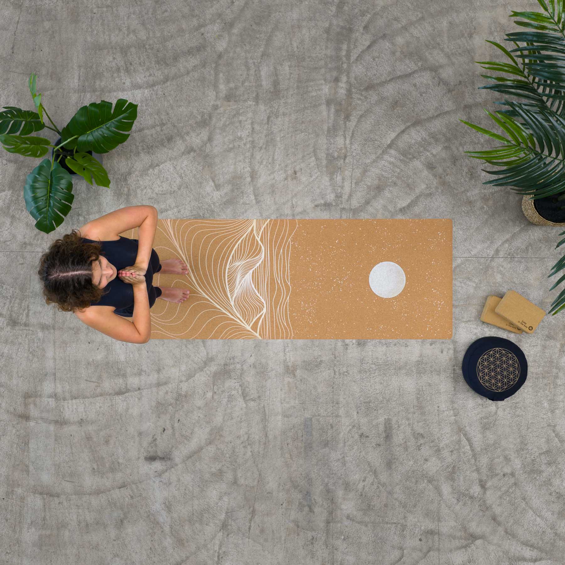 Eco Yogamatte Kork Sahara