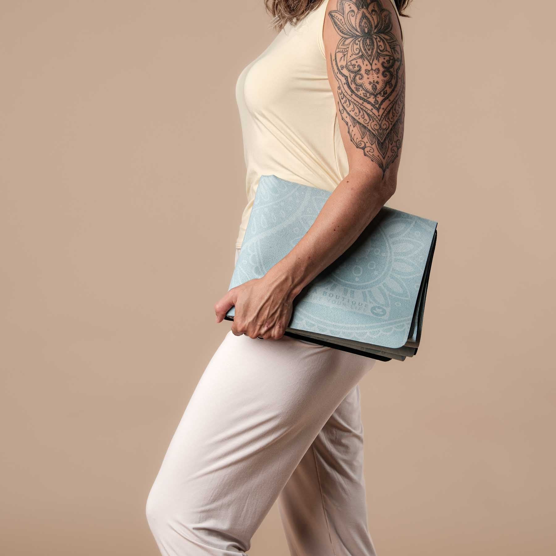 Tapis de voyage - Tapis de yoga Mandala menthe