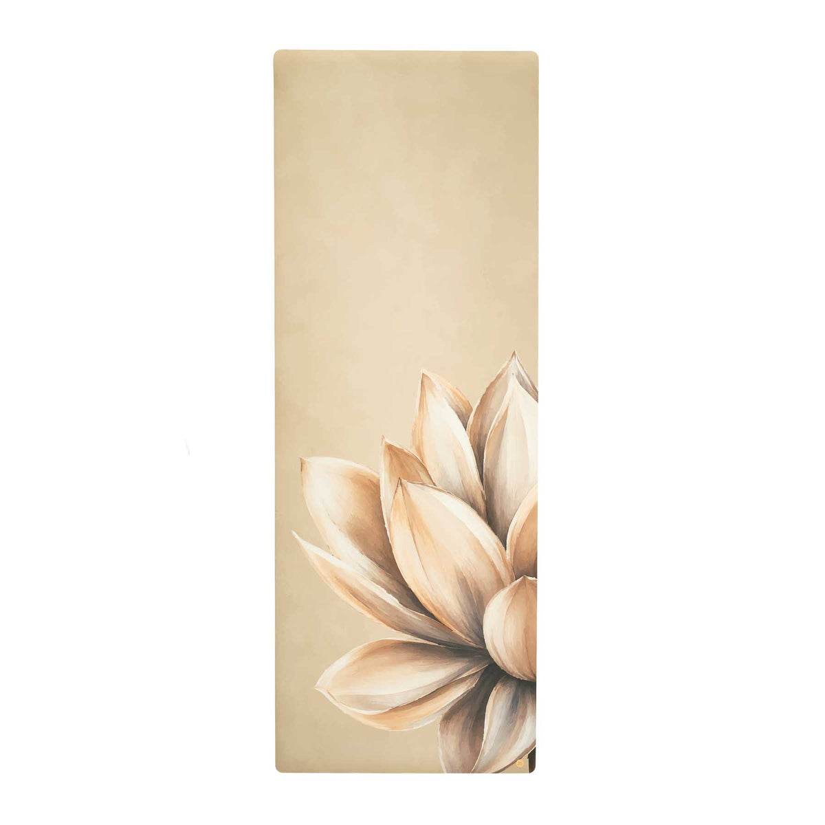 Yogamatte SuperGrip Design Lotus Flower aus Naturkautschuk, super rutschfest