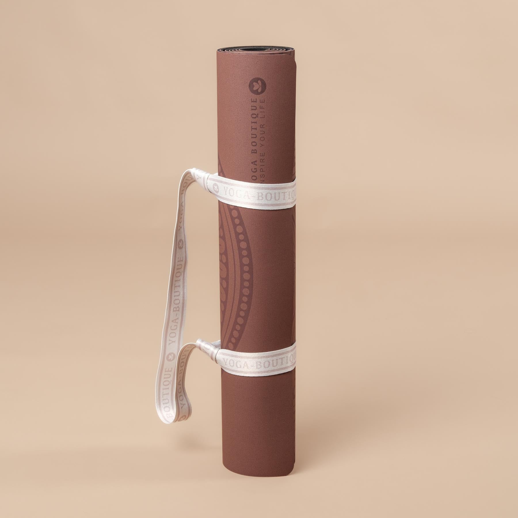 Yogamatte SuperGrip 2.0 Mandala sehr rutschfeste Yogamatte braun