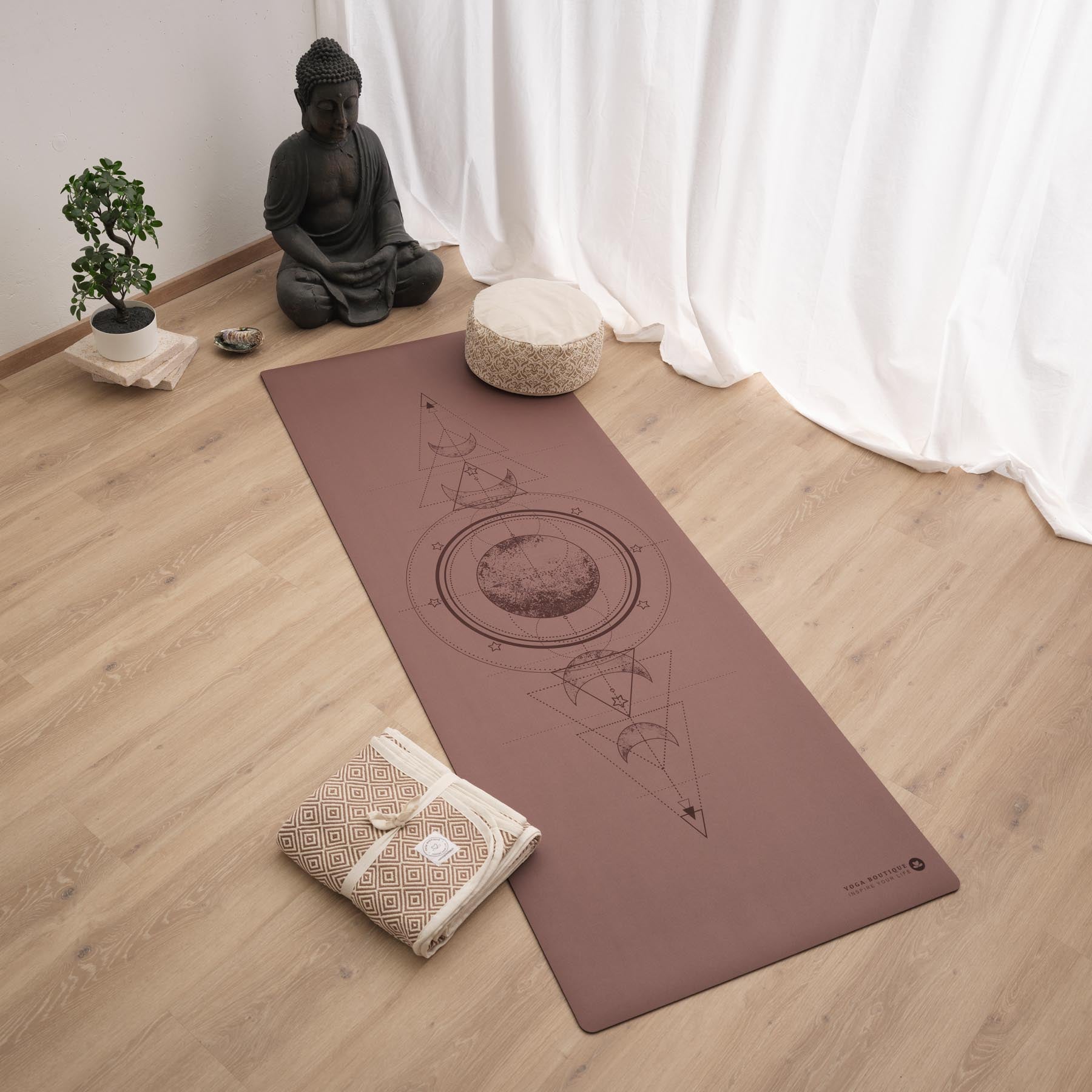 Yogamatte SuperGrip 2.0 Moon braun