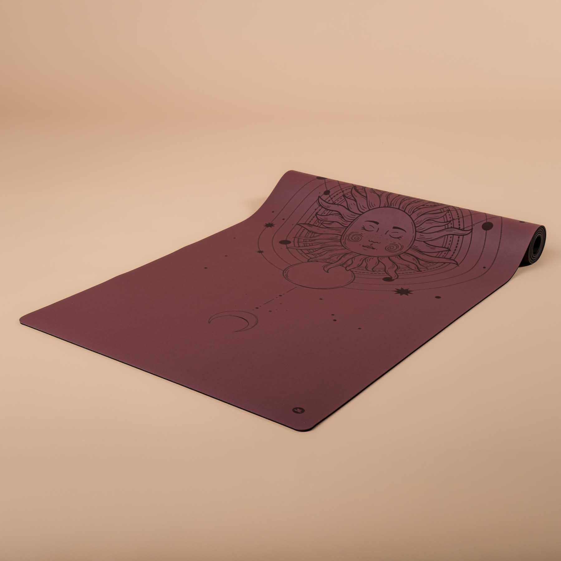 Yogamatte SuperGrip 2.0 Cosmos rutschfeste Yogamatte berry