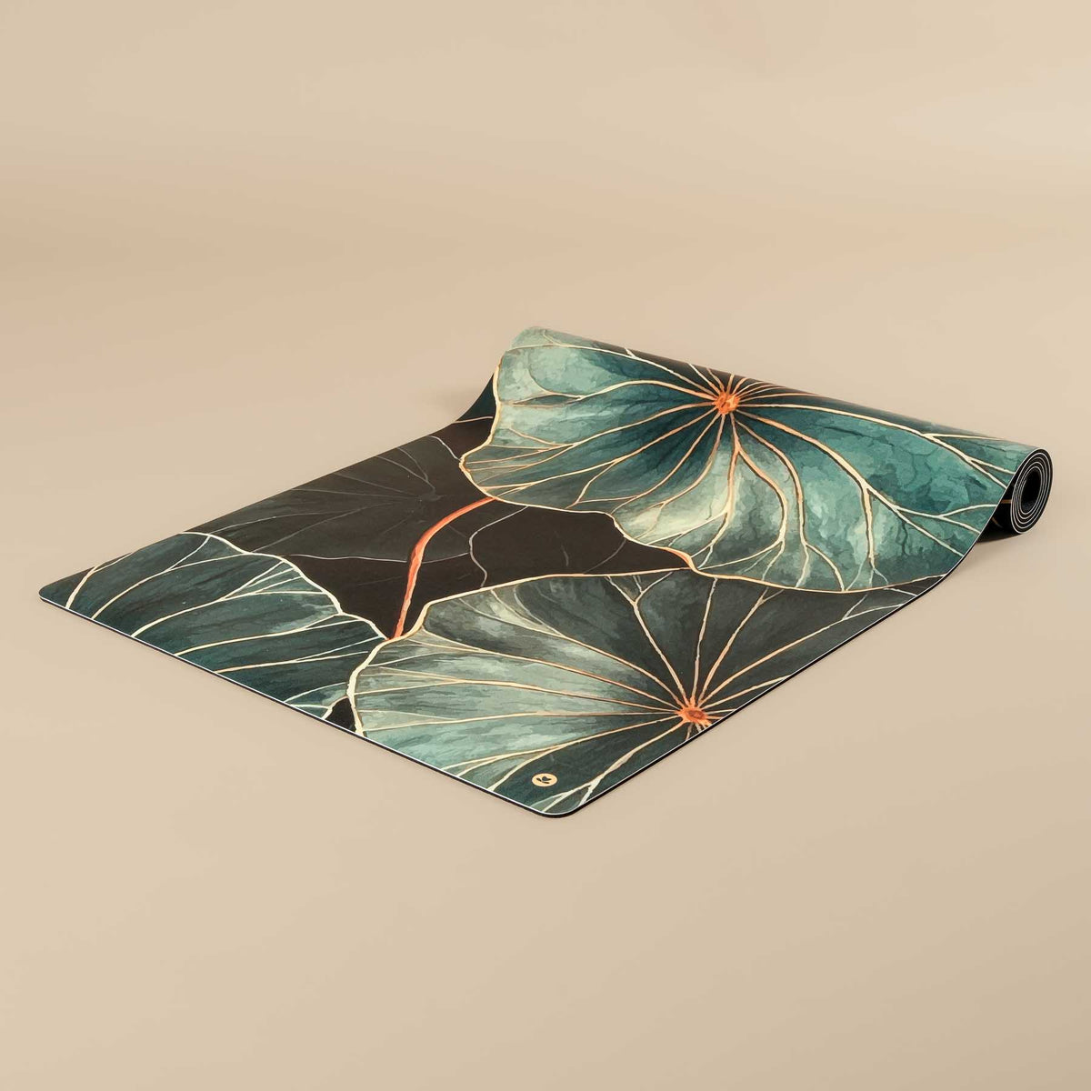 Yogamatte SuperGrip Design Water Lily sehr rutschfest und nachhaltig 