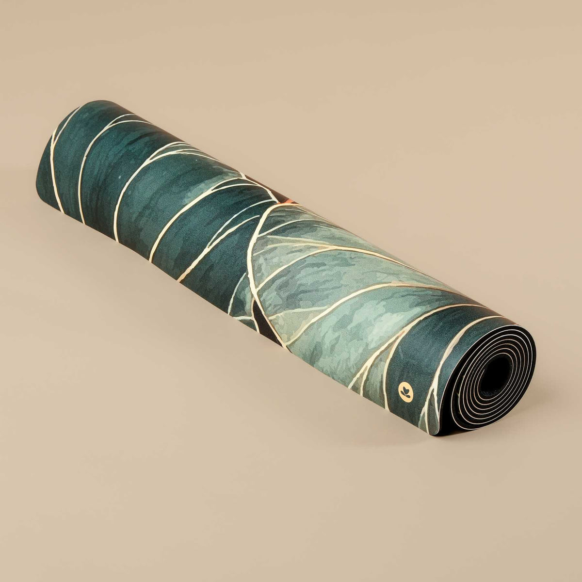 Yogamatte SuperGrip Design Water Lily sehr rutschfest und nachhaltig 