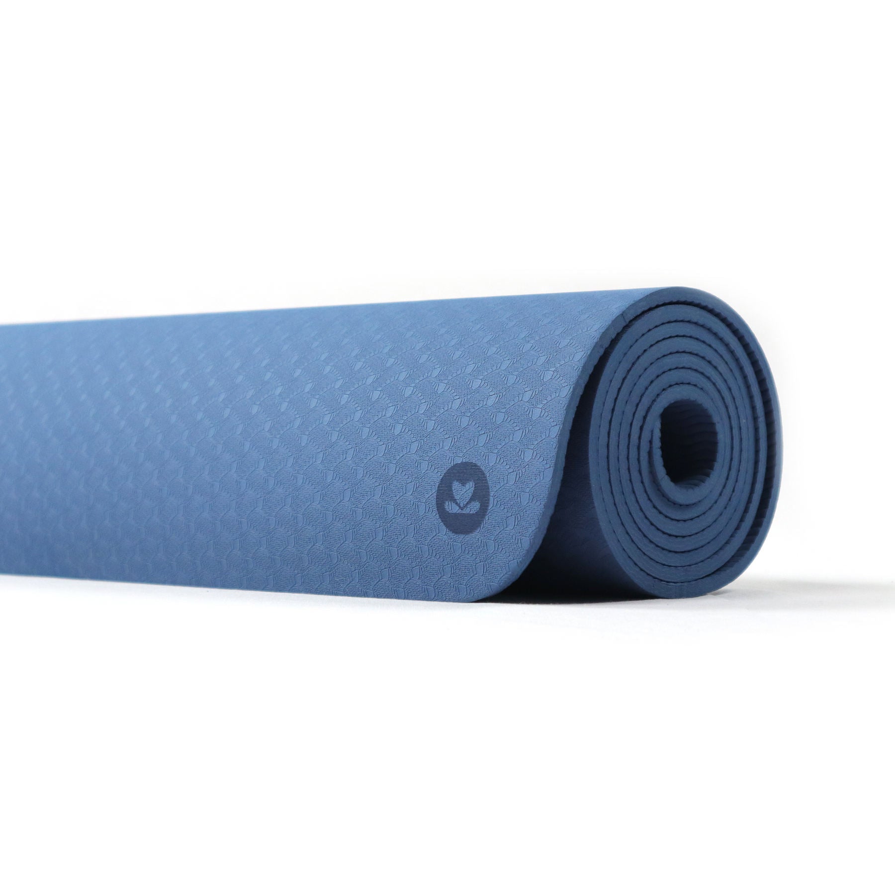 Yogamatte aus TPE navy blau, extra leicht, ohne PVC, umweltfreundlich, 6mm dick