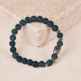 Edelstein Armband blauer Jaspis Buddha