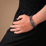 Edelstein Armband blauer Jaspis Buddha