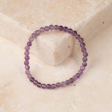Edelstein Armband Amethyst 4mm