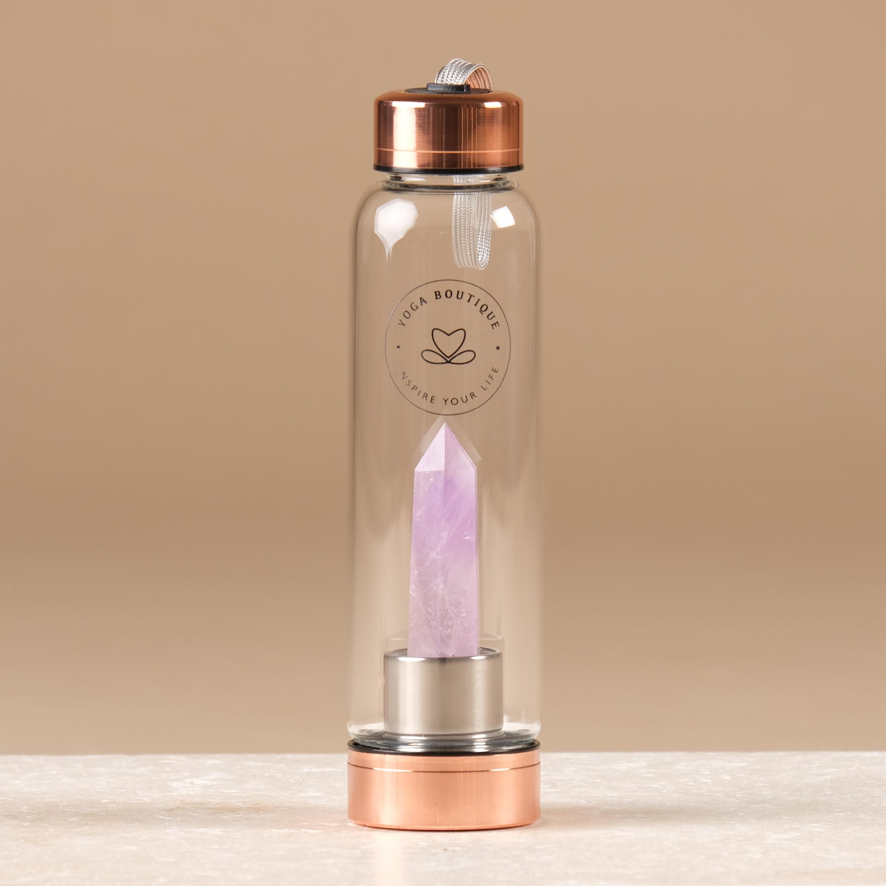 Edelstein Wasserflasche Amethyst