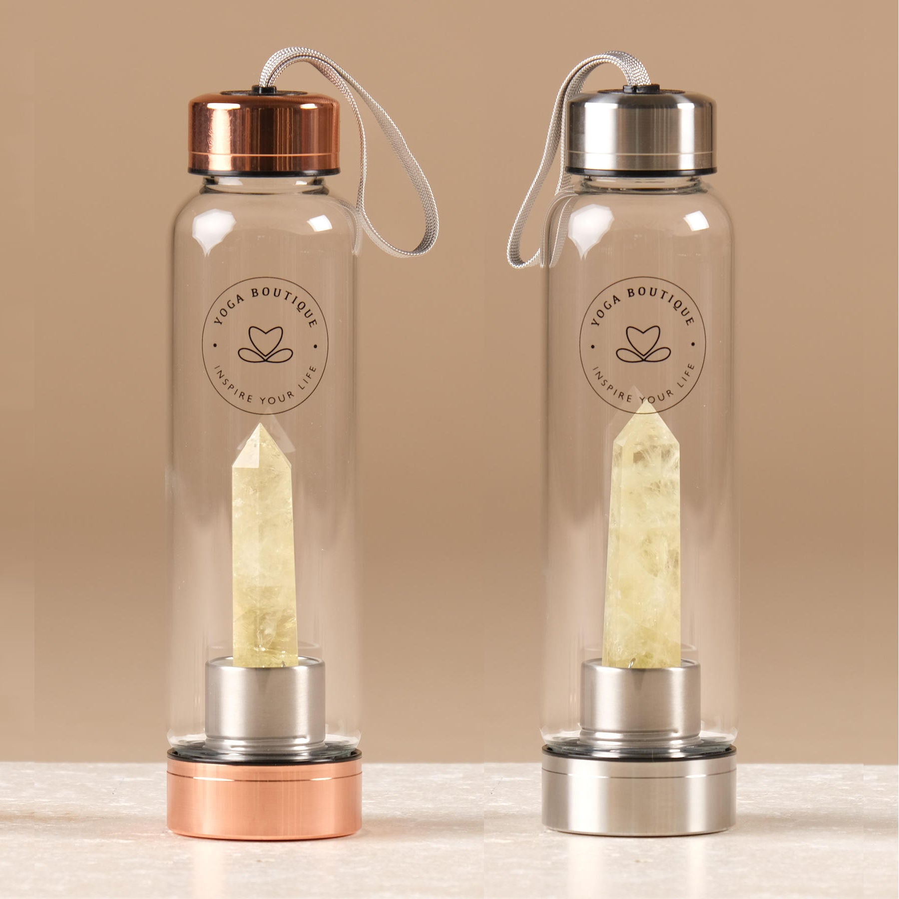 Edelstein Wasserflasche Citrin