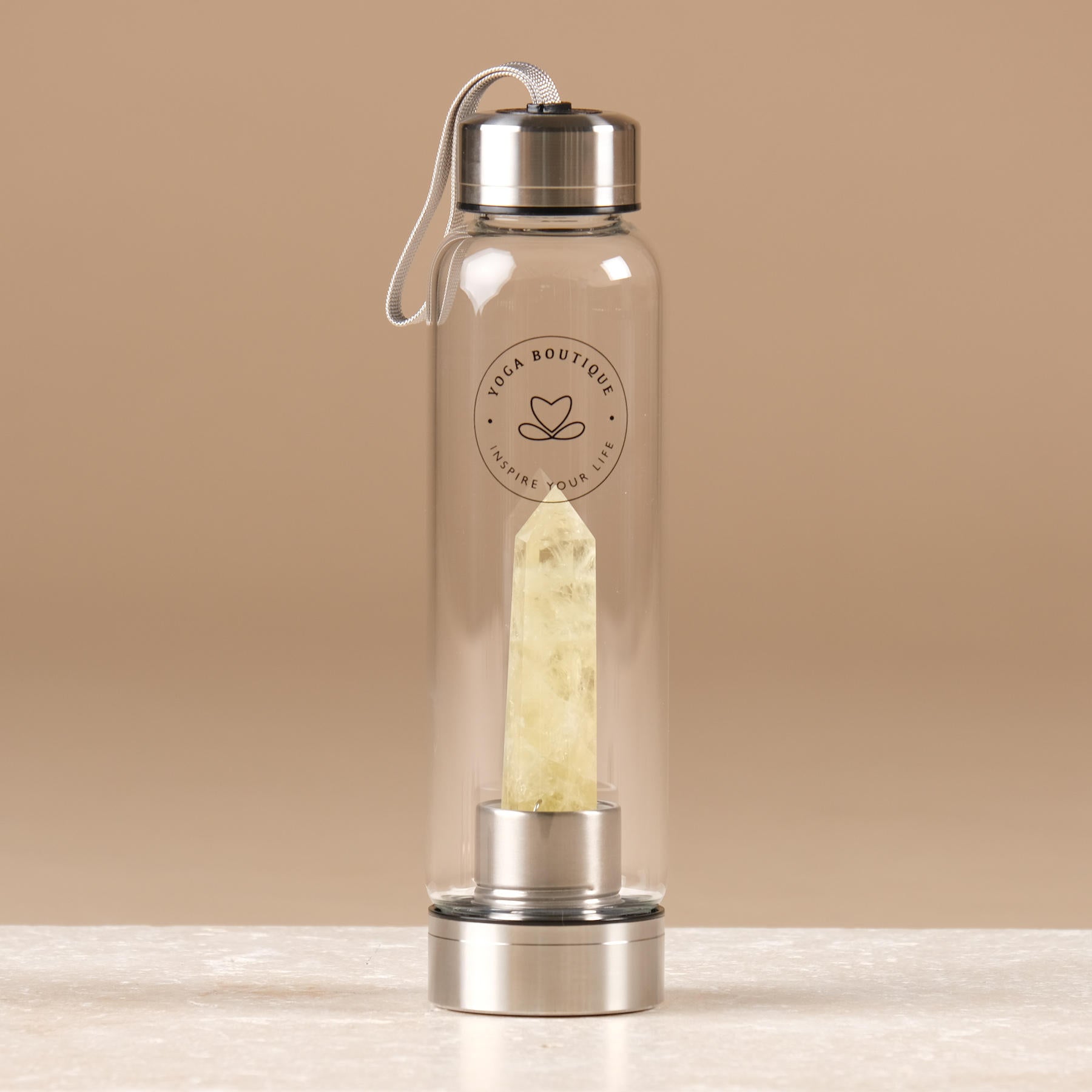 Edelstein Wasserflasche Citrin