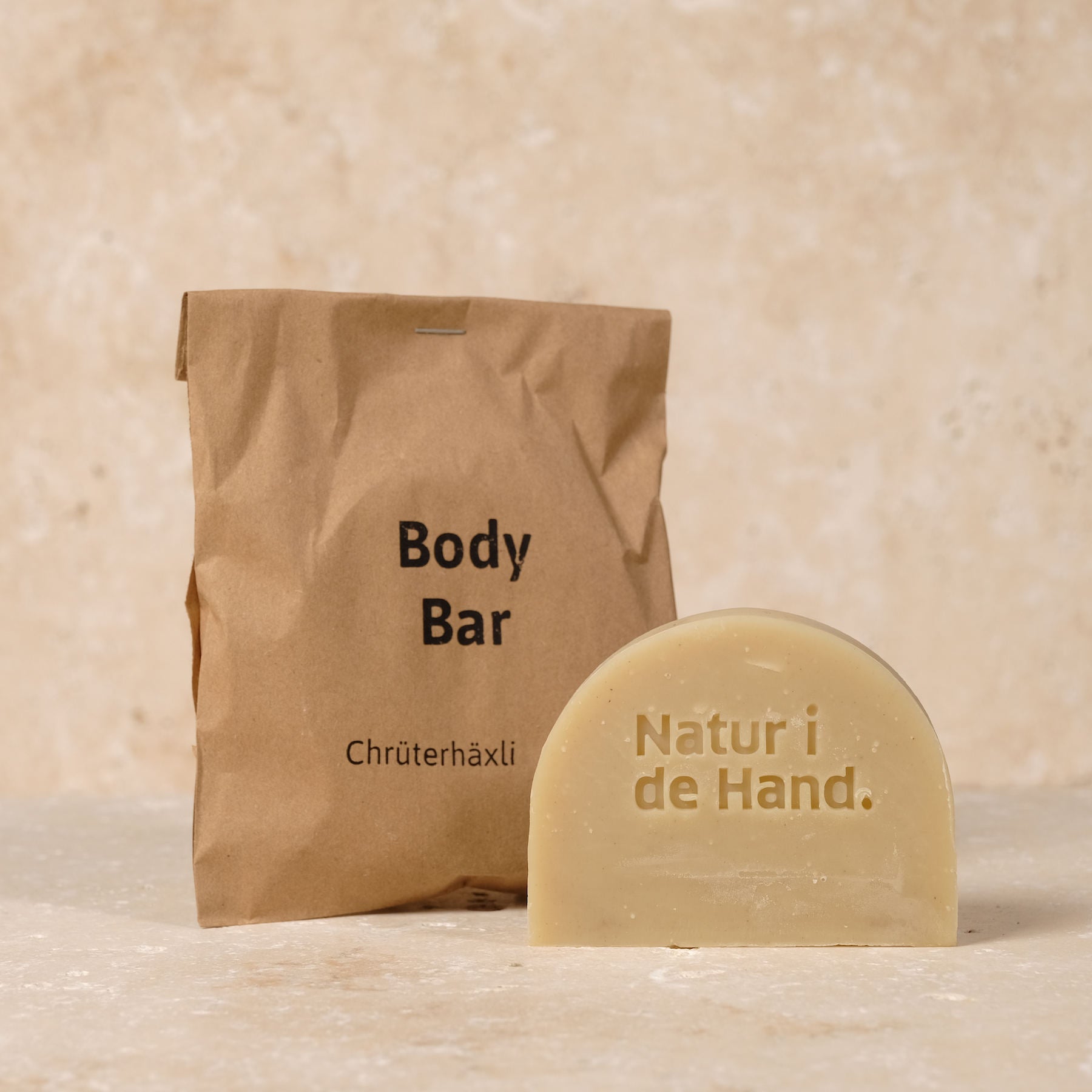 Körperseife - Body Bar - Chrüterhäxli speziell für empfindliche Haut mit Schwarzkümmelöl, in der Schweiz hergestellt