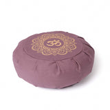 Meditationskissen Zafu Mandala OM lavendel