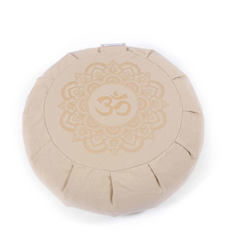 Meditationskissen Zafu Mandala OM sand