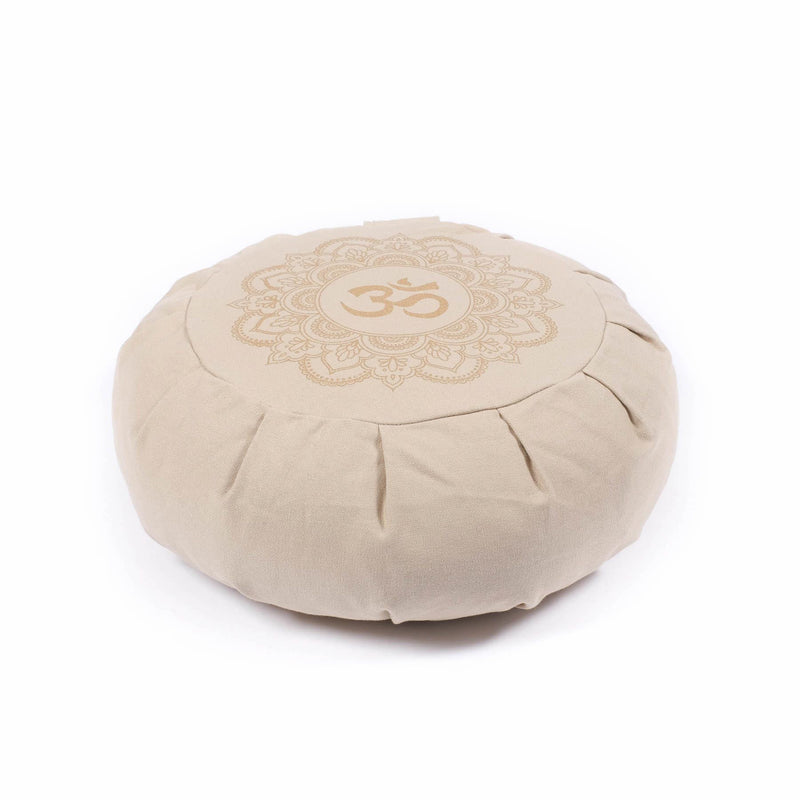 Meditationskissen Zafu Mandala OM sand