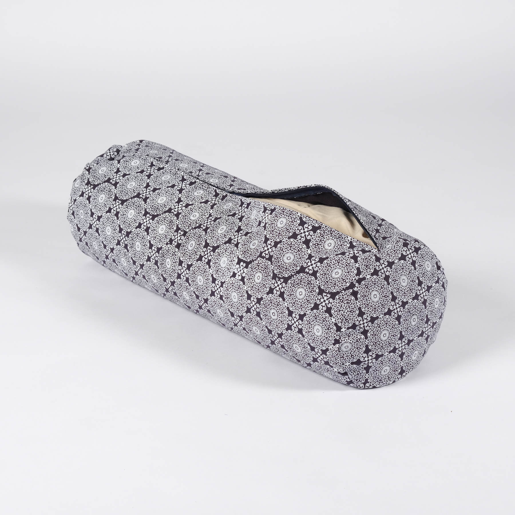 Yoga Bolster Indian Dream aus Baumwolle navy-blau