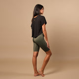 Yoga Shorts Eco Mare olive