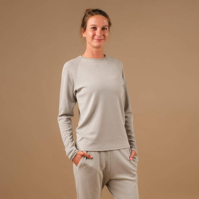 Yoga Sweatshirt unisex Cosy grau