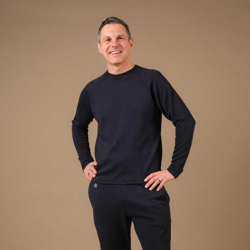 Yoga Sweatshirt unisex Cosy navy