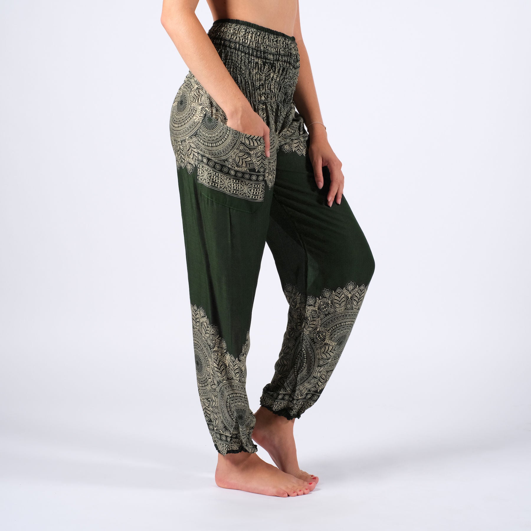 Yoga Haremshose Boho olive