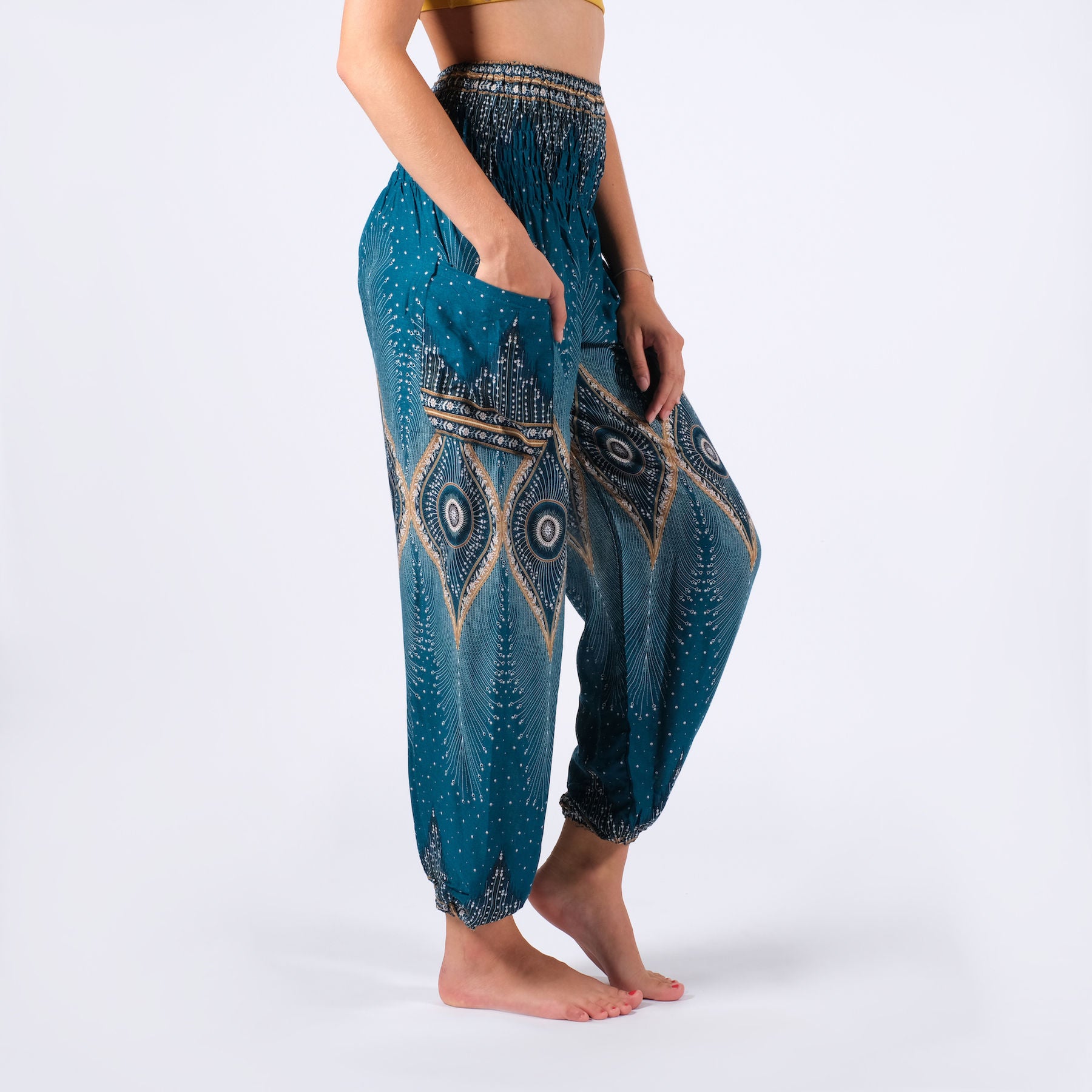 Yoga Haremshose Boho Pants Orient petrol