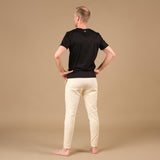 Herren Yoga Shirt Supima Cotton Baumwolle schwarz