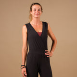Yoga Jumpsuit in der Schweiz hergestellt schwarz