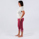 Yoga Capri Leggings Batik berry