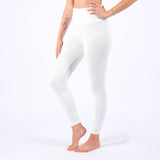 Yoga Leggings gerippt weiss